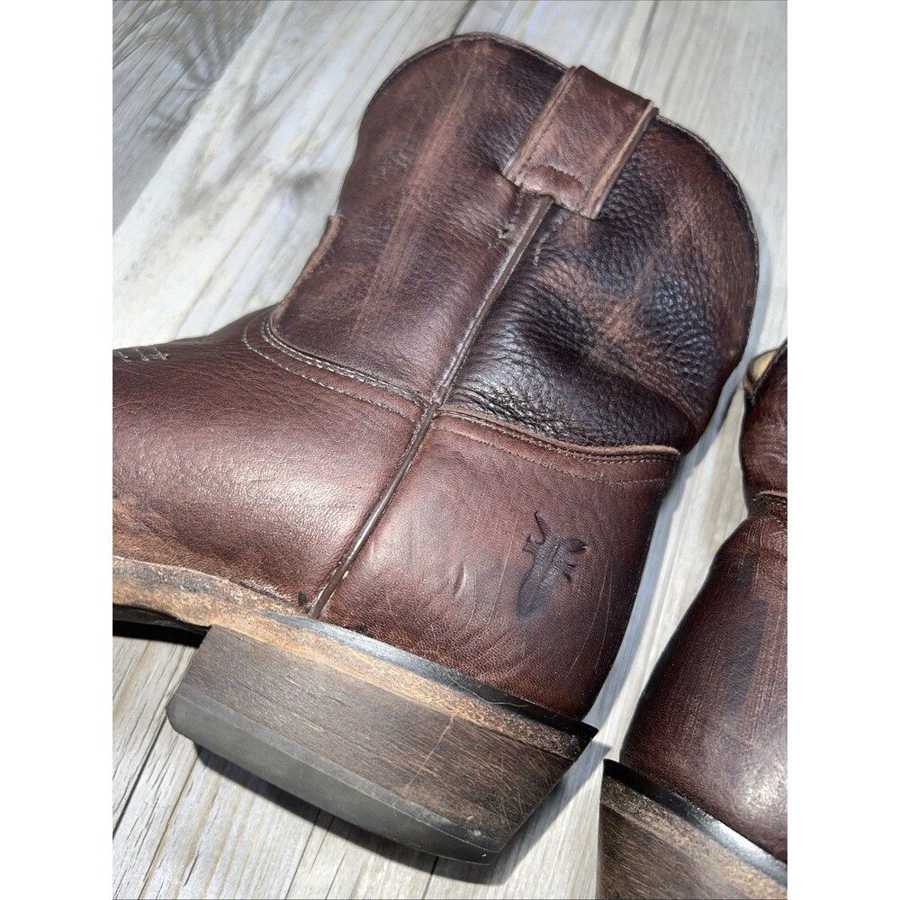 Frye Billy Short Womens Boots Brown Size 8 1/2 Prairie Western  Cottage Core - Picture 2 of 12